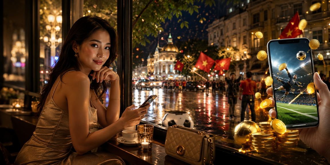 Người dùng Hà Nội theo dõi bóng đá và kiểm tra ưu đãi cược thể thao